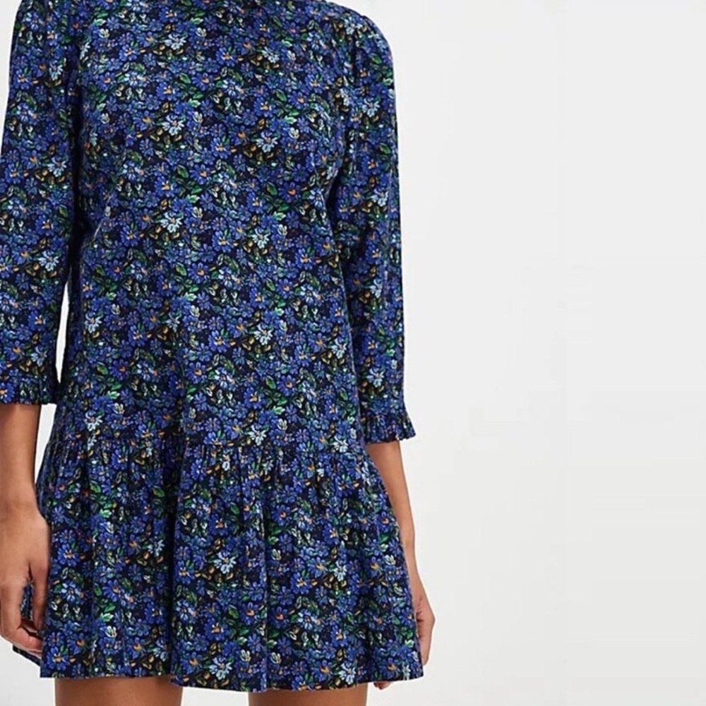 Free People Backless Blue Floral Dress - Picture 2 of 5
